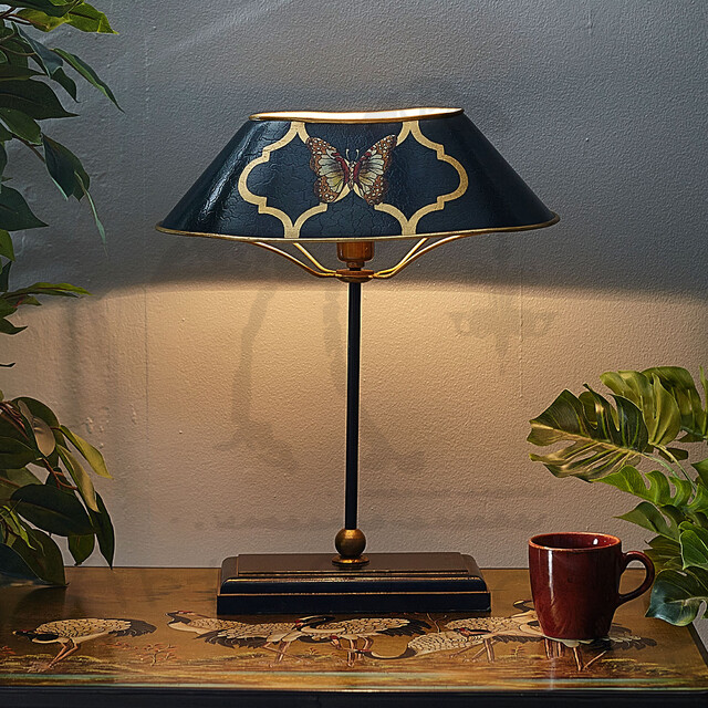 Настольная лампа Шинуазри, dark blue